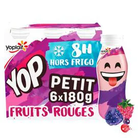 Yaourt à boire aux fruits rouges (6x180g)