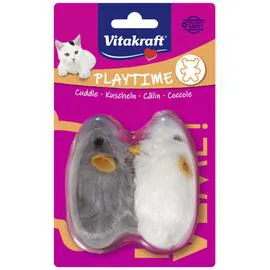 VITAKRAFT 2 Souris En Peluche Avec Couinement l'unité