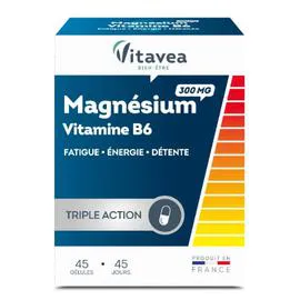 Complément alimentaire magnésium vitamine B6 VITAVEA (x45)