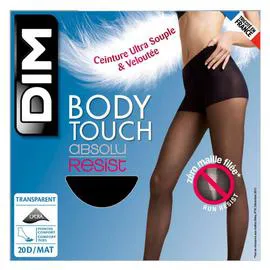 Collant Transparent Et Résistant, Noir, 20D, Body Touch T1 (l'unité)