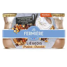 Liégeois praliné chocolat (2x120g)