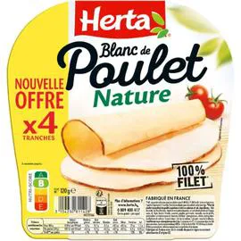 Blanc de poulet nature (120g)