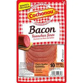 Bacon fumées au bois de hêtre (100g)