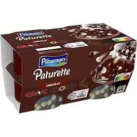 Paturette Crème dessert chocolat Croc Choco (4x117g)