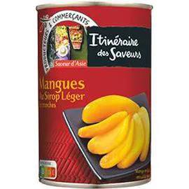 ITINÉRAIRE DES SAVEURS Mangues au sirop léger en tranches 250g