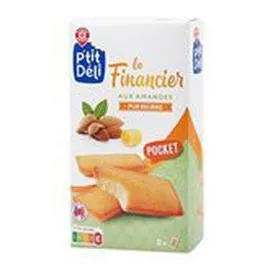 MARQUE REPÈRE, P'TIT DÉLI Financier Aux amandes 200g