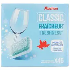 AUCHAN Tablettes lave-vaisselle fraîcheur 450g