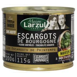 MAISON LARZUL Escargots moyen de Bourgogne 115g