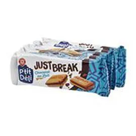 MARQUE REPÈRE, P'TIT DÉLI Biscuits chocolat au lait Just Break 135g