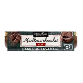 MARIE MORIN Moelleux au chocolat noir 2x120g