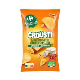 Chips chèvre et piment d'Espelette (135g)