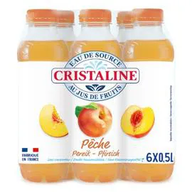 Eau de Source au Jus de Fruits Pêche (6x50cl)