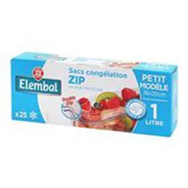 Sacs congélation zip Petit modèle x25 (x25)