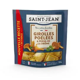 SAINT-JEAN Pâtes Fraîches Girolles Poêlées et Persil de la Drôme 250g
