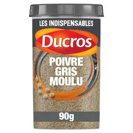 DUCROS Poivre gris moulu force 7 90g