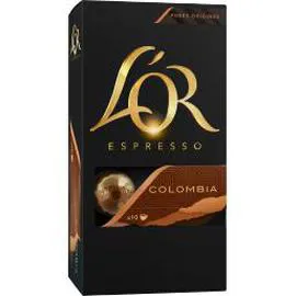 L'OR, ESPRESSO Capsules de café Colombia Andes compatibles Nespresso 10x5,2g