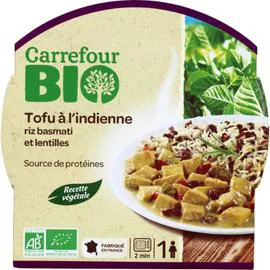 Plat cuisiné tofu à l'indienne (300g)