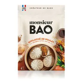 Bao Effiloché de Poulet (4x55g)