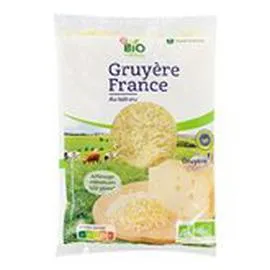 MARQUE REPÈRE, BIO VILLAGE Gruyère rapés Bio - 33% MG 150g