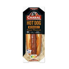 Hot-Dog merguez tomate moutarde (120g)