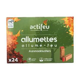 Allumettes allume-feu x24 (l'unité)