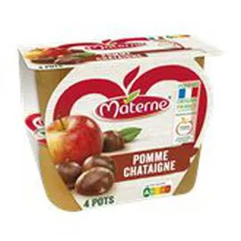 Compotes Pomme Châtaigne (4x100g)