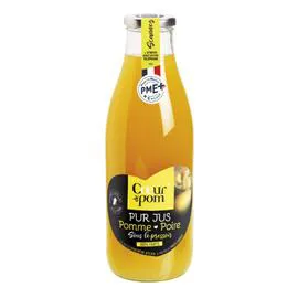 COEUR DE POM' Jus de pomme et poire pur jus 1l