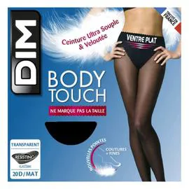 Collant femme semi-opaque noir mât 20D T2 Body touch (l'unité)