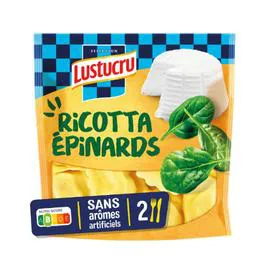 LUSTUCRU Pâtes Fraîches Girasoli Ricotta Epinard 250g