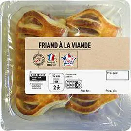 PRODUCTEURS & COMMERÇANTS Friand à la viande 2x120g