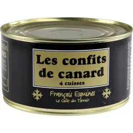 Confits de canard 4 cuisses (1,250kg)