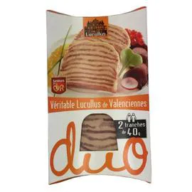 Viande préparée: Véritable duo de Valenciennes (80g)