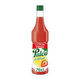 Boisson concentrée au citron et à la fraise (70cl)