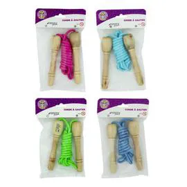 Jouet corde a sauter bois - 301869 (l'unité)