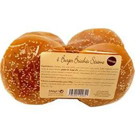 Pains burger briochés sésame (250g)