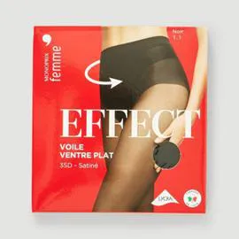 MONOPRIX FEMME Monoprix Collants Ventre Plat noir taille 2 l'unité