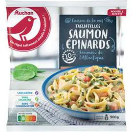 Tagliatelles au saumon et aux épinards (900g)