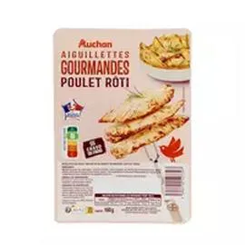 Aiguillettes gourmandes de poulet rôti (160g)