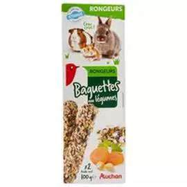 Baguettes aux légumes pour rongeurs (2x100g)
