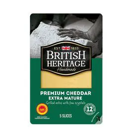 BRITISH HERITAGE Premium cheddar AOP extra mature 12 mois 125g