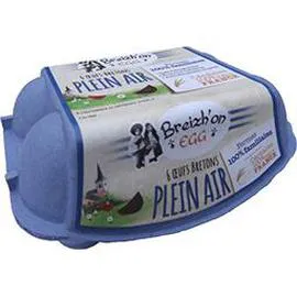 Oeufs bretons plein air (x6)