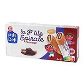 Les p'tites spirales Chocolat x6 (150g)