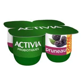 Probiotiques Yaourt saveur pruneaux (4x125g)