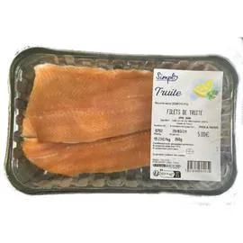 Filets de truite avec peau (260g)