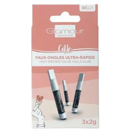 Colle pour Faux Ongles Ultra Rapide (3x2g)