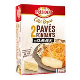 PRÉSIDENT Pavés fondants camembert 200g