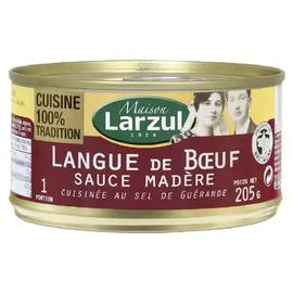 Plat cuisiné langue de boeuf/madère (205g)