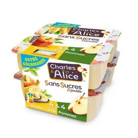Spécialité pommes bananes vanille pommes sans sucres ajoutés (8x100g)