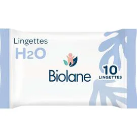 Lingettes épaisses H2O à l'hydra-bléïne (x10)