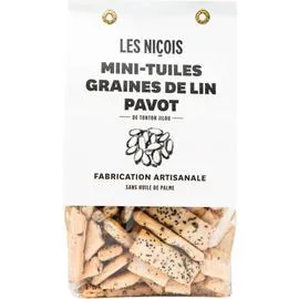 Mini-tuiles, graines de lin, pavot de Tonton Jijou (200g)